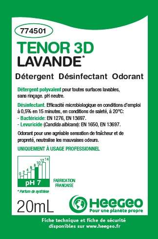 TENOR 3D DETERGENT DESINFECT DESODO LAVANDE C. 252 DOSES